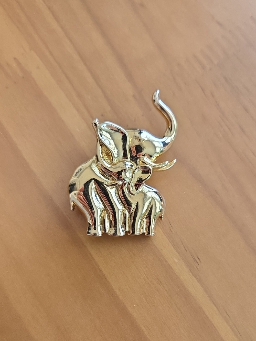 Gold Elephant Brooch Pin - Women's Jewelry Accessory